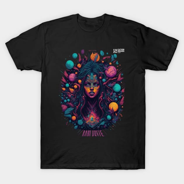 Techno T-Shirt - Psychedelic organism - Catsondrugs.com - Techno, rave, edm, festival, techno, trippy, music, 90s rave, psychedelic, party, trance, rave music, rave krispies, rave flyer T-Shirt T-Shirt by catsondrugs.com